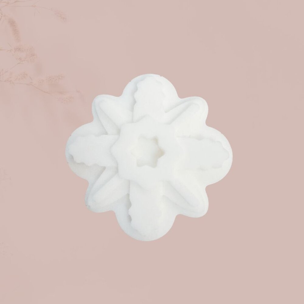 Lotion Bar 4 oz, Handmade, Snowflake Shape (Choose from 56 Fragrances)